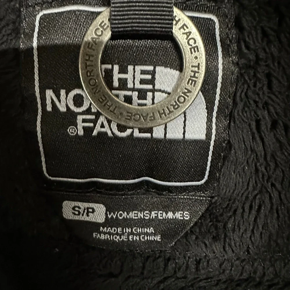 The North Face Fleece Hoodie Womens Size S Black Osito Full Zip Soft Warm Jacket